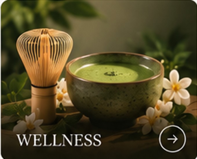 Matcha tea and bamboo whisk